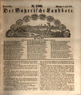 Der Bayerische Landbote Donnerstag 9. Juli 1835