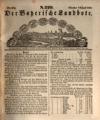 Der Bayerische Landbote Samstag 8. August 1835