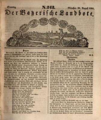 Der Bayerische Landbote Sonntag 30. August 1835