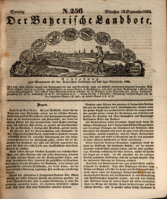 Der Bayerische Landbote Sonntag 13. September 1835