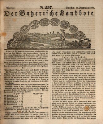 Der Bayerische Landbote Montag 14. September 1835