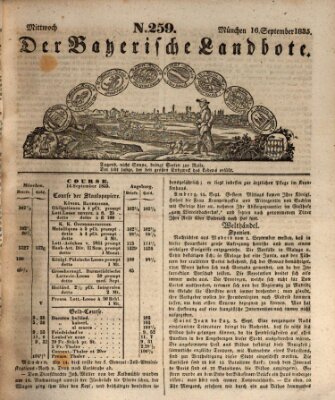 Der Bayerische Landbote Mittwoch 16. September 1835