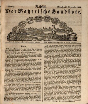 Der Bayerische Landbote Montag 21. September 1835