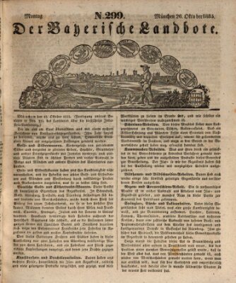 Der Bayerische Landbote Montag 26. Oktober 1835