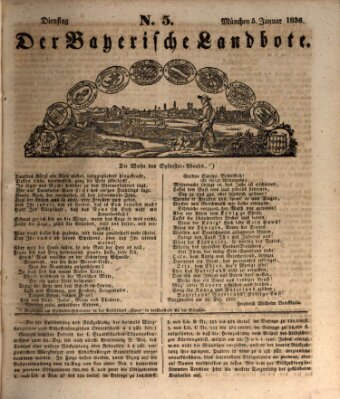 Der Bayerische Landbote Dienstag 5. Januar 1836
