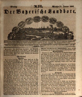 Der Bayerische Landbote Montag 11. Januar 1836