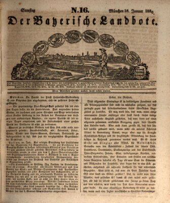 Der Bayerische Landbote Samstag 16. Januar 1836