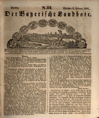 Der Bayerische Landbote Dienstag 2. Februar 1836