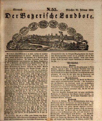 Der Bayerische Landbote Mittwoch 24. Februar 1836