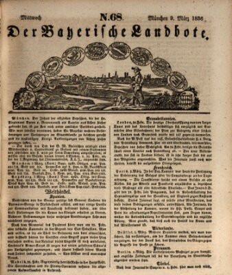 Der Bayerische Landbote Mittwoch 9. März 1836