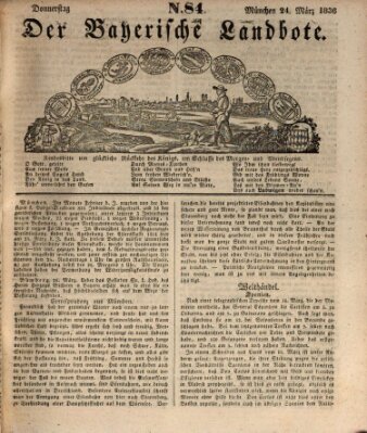Der Bayerische Landbote Donnerstag 24. März 1836