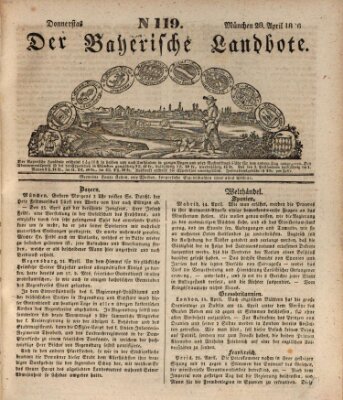 Der Bayerische Landbote Donnerstag 28. April 1836