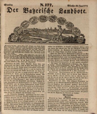 Der Bayerische Landbote Samstag 25. Juni 1836