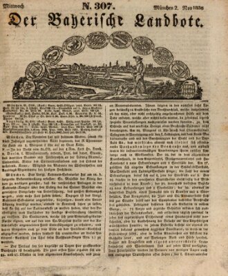 Der Bayerische Landbote Mittwoch 2. November 1836