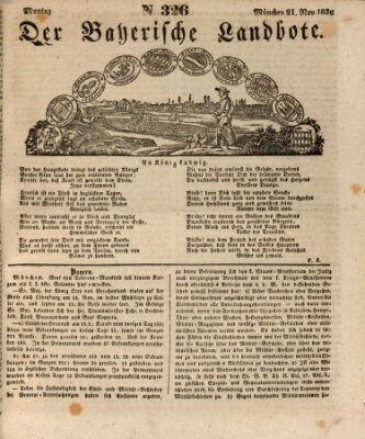 Der Bayerische Landbote Montag 21. November 1836
