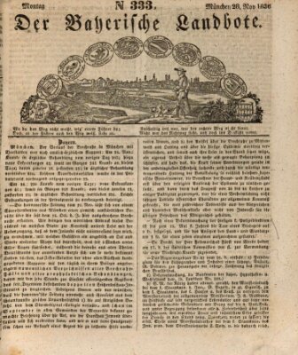 Der Bayerische Landbote Montag 28. November 1836
