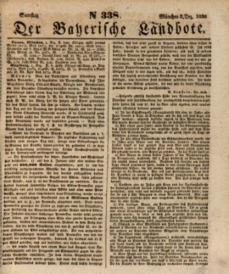 Der Bayerische Landbote Samstag 3. Dezember 1836