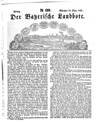 Der Bayerische Landbote Freitag 10. März 1837