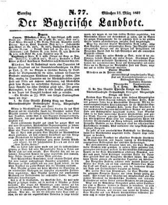 Der Bayerische Landbote Samstag 18. März 1837