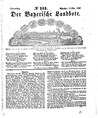 Der Bayerische Landbote Donnerstag 11. Mai 1837