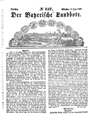 Der Bayerische Landbote Dienstag 6. Juni 1837