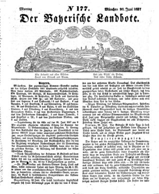 Der Bayerische Landbote Montag 26. Juni 1837