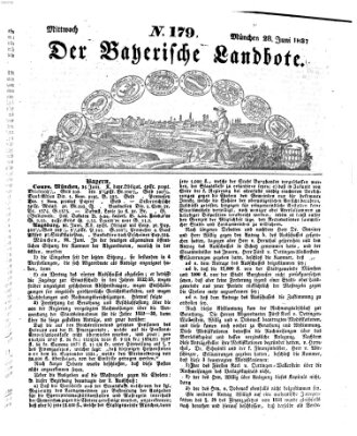Der Bayerische Landbote Mittwoch 28. Juni 1837