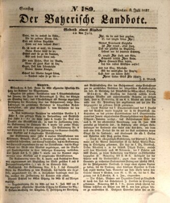 Der Bayerische Landbote Samstag 8. Juli 1837