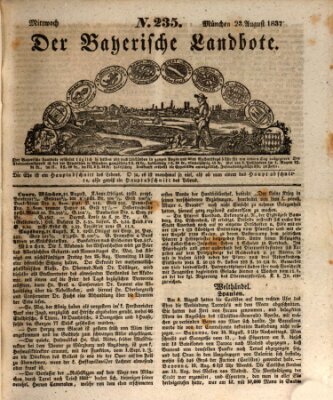 Der Bayerische Landbote Mittwoch 23. August 1837