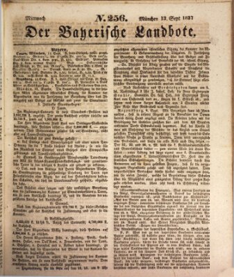 Der Bayerische Landbote Mittwoch 13. September 1837