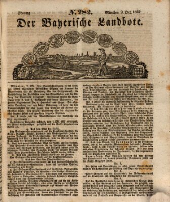 Der Bayerische Landbote Montag 9. Oktober 1837