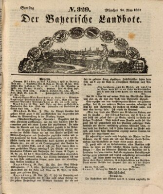 Der Bayerische Landbote Samstag 25. November 1837