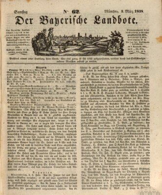 Der Bayerische Landbote Samstag 3. März 1838