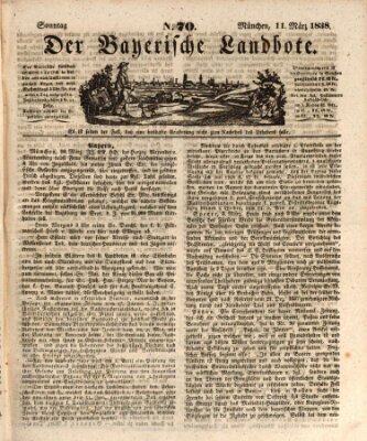 Der Bayerische Landbote Sonntag 11. März 1838