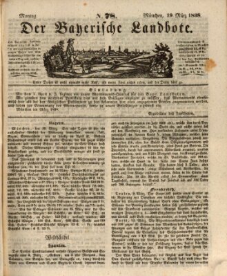 Der Bayerische Landbote Montag 19. März 1838