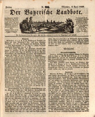 Der Bayerische Landbote Freitag 6. April 1838