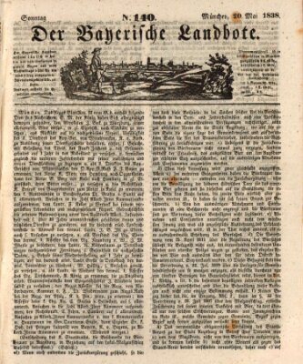 Der Bayerische Landbote Sonntag 20. Mai 1838