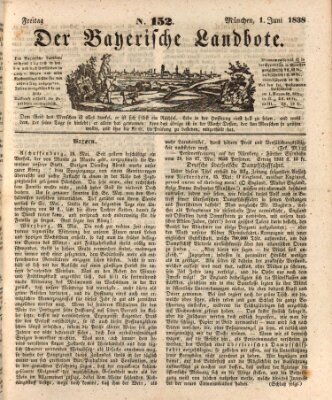 Der Bayerische Landbote Freitag 1. Juni 1838