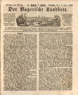 Der Bayerische Landbote Sonntag 3. Juni 1838