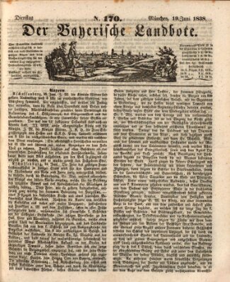 Der Bayerische Landbote Dienstag 19. Juni 1838
