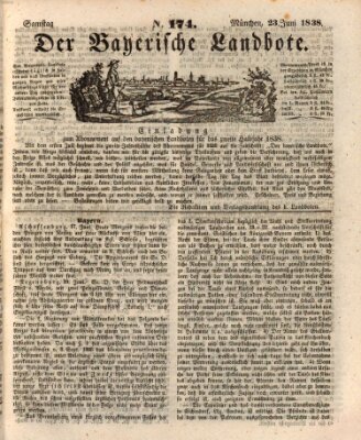 Der Bayerische Landbote Samstag 23. Juni 1838