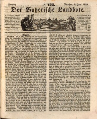 Der Bayerische Landbote Sonntag 24. Juni 1838