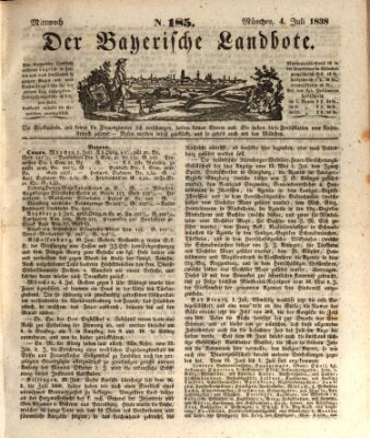Der Bayerische Landbote Mittwoch 4. Juli 1838