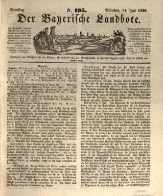 Der Bayerische Landbote Samstag 14. Juli 1838