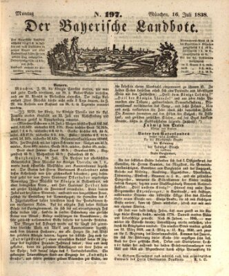Der Bayerische Landbote Montag 16. Juli 1838