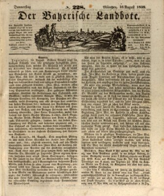 Der Bayerische Landbote Donnerstag 16. August 1838