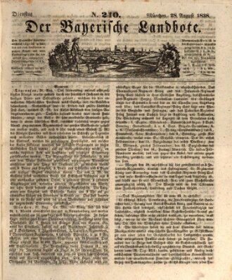 Der Bayerische Landbote Dienstag 28. August 1838
