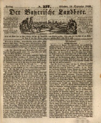 Der Bayerische Landbote Freitag 14. September 1838