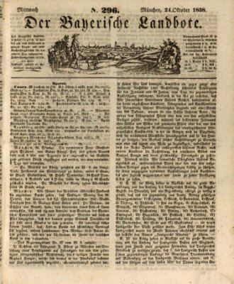 Der Bayerische Landbote Mittwoch 24. Oktober 1838