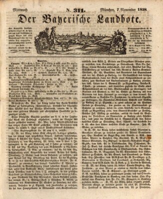Der Bayerische Landbote Mittwoch 7. November 1838